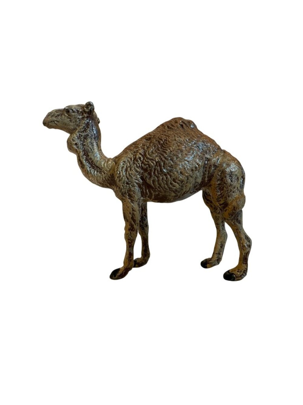 Vintage Painted Iron Baby Camel Zoo Animal Figure 3" High Home Decor Collectible
